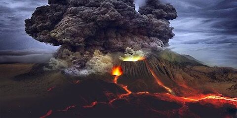 Mount Semeru erupts
