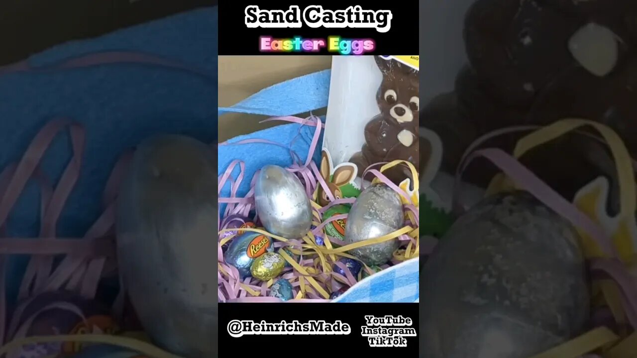 DIY Solid Metal Easter Eggs #shorts #diy #shortsfeed