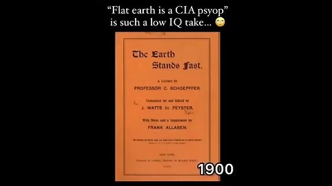 The earth is flat. It’s not a psyop.