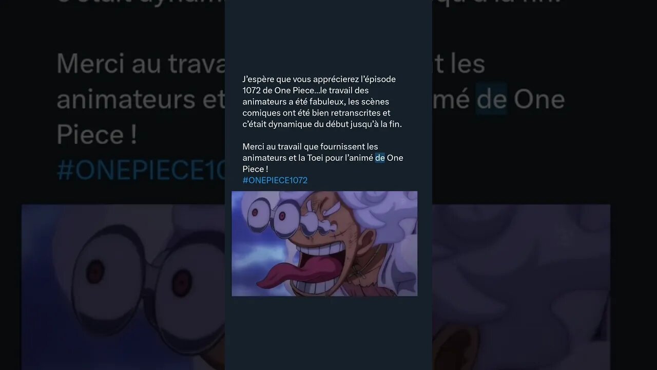 J’espère que vous apprécierez l’épisode 1072 de One Piece…