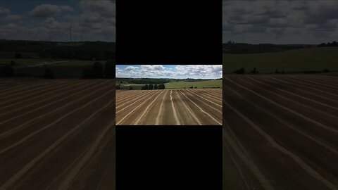 Hay Field Drone Flight #shortsvideo #shorts