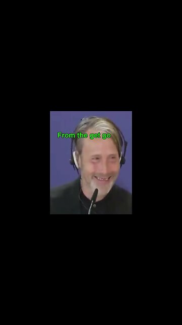 Based Mads Mikkelsen laughs at woke journalist