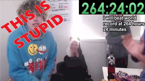 This streamer stayed awake for 265 HOURS