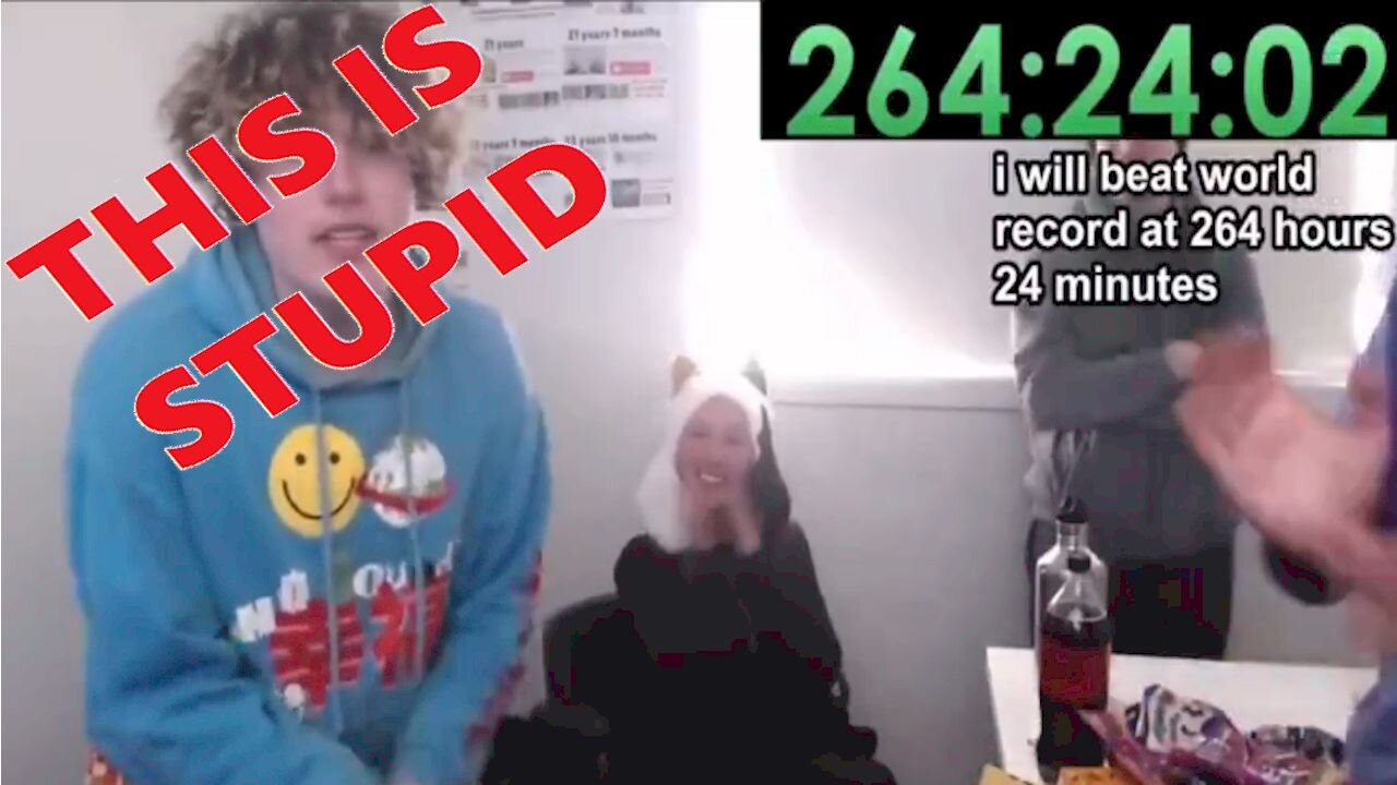 This streamer stayed awake for 265 HOURS