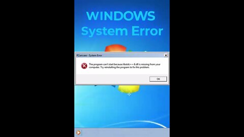 Windows SYSTEM ERROR comand prompt historia