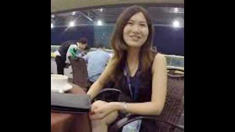 Taking a Break with Elia at Trade Show in Guangzhou China