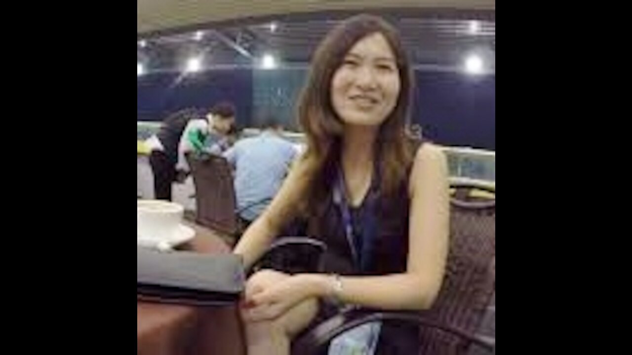 Taking a Break with Elia at Trade Show in Guangzhou China