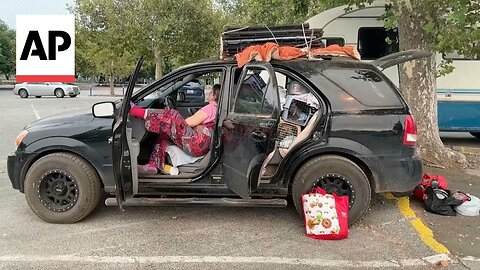 A California wildfire evacuee shelters in her car with her 7 dogs|News Empire ✅