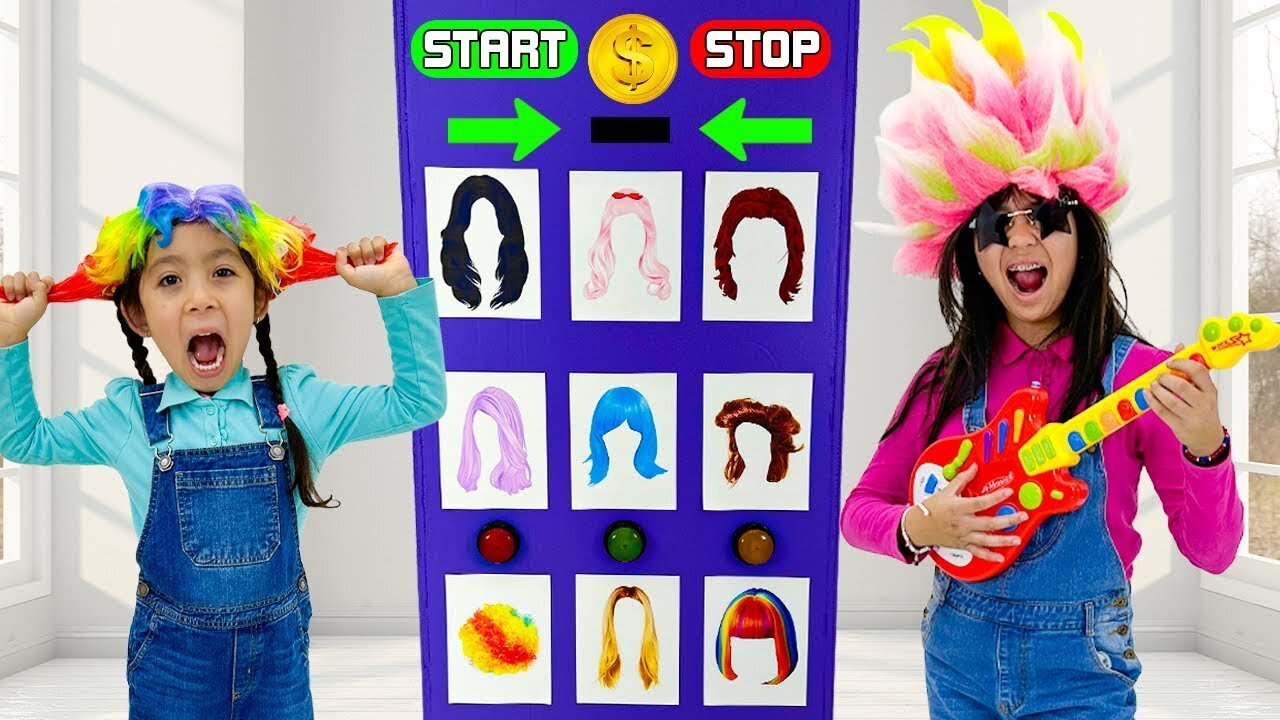 Maddie's Wild Wig Vending Machine!
