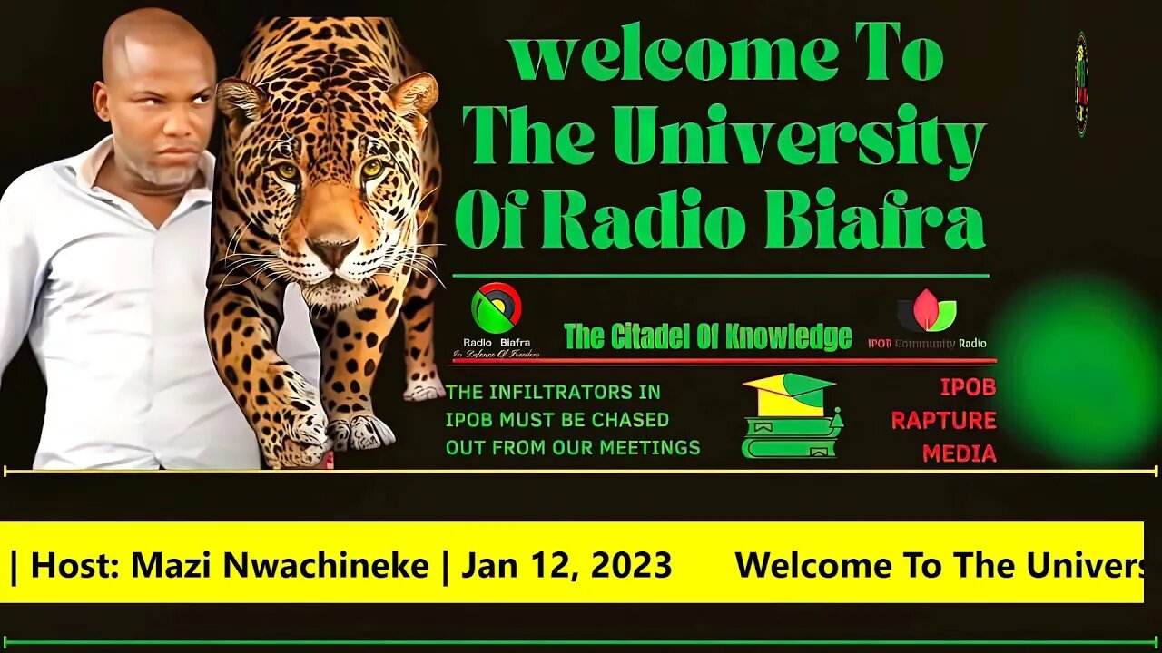 Welcome To The University Of Radio Biafra | Hausa - Service 2 | Host: Mazi Nwachineke | Jan 12, 2023