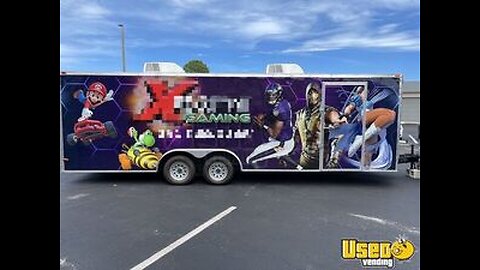2016 - 8' x 25' Mobile Video Gaming Trailer | Mobile Entertainment Unit for Sale in Florida!