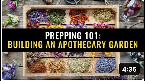 Prepping 101: Building an apothecary garden