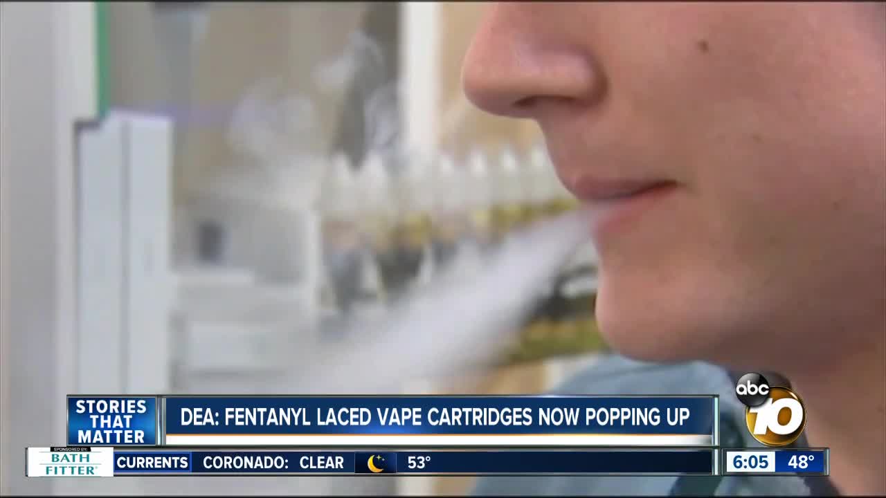 DEA warns public of fentanyl ending up in vape cartridges