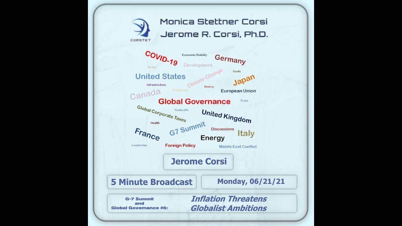 Corstet 5 Minute Overview: Global Governance #6 - Inflation Threatens Globalist Ambitions