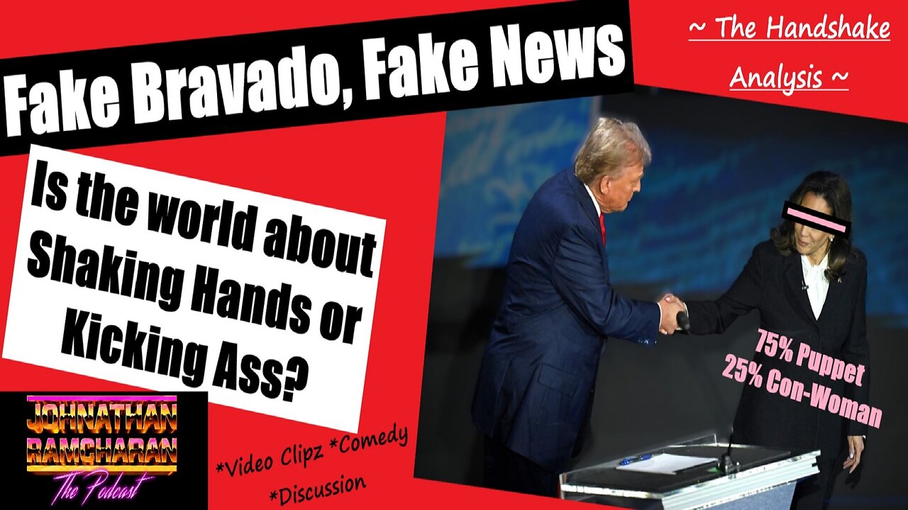 Is the World about Shaking Hands or Kicking Ass? Trump vs. Kamala Handshake Analysis | JRtheP Snips