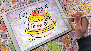 how to Draw cupcake planet by Garbi KW