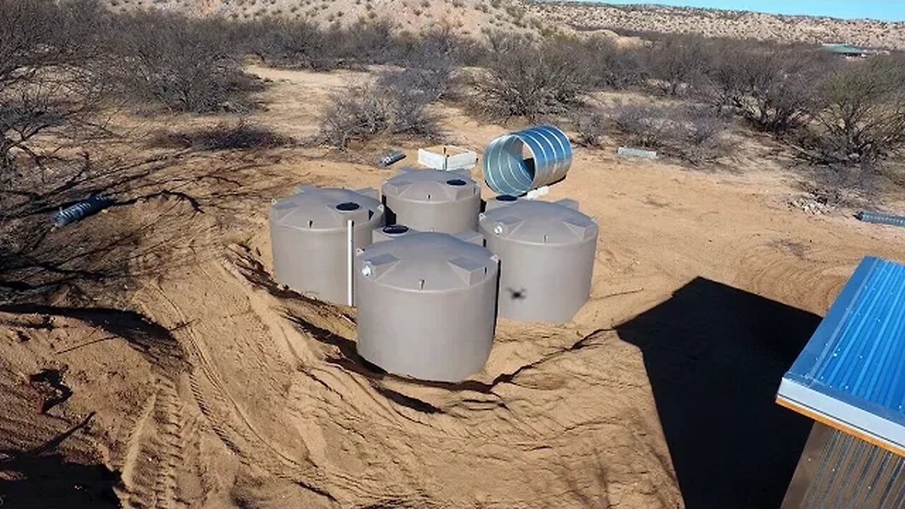 Rainwater Harvesting Tank Installation - Off Grid