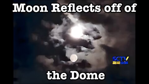 Moon Reflects off of the Dome
