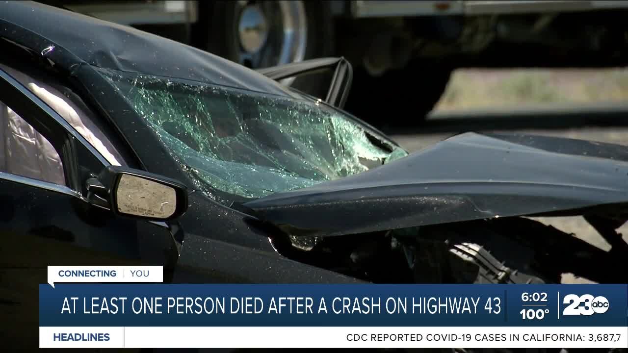 At least one person dead after crash on Highway 43