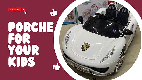Porche for kids | Electric porche for kids | Rechargeable porche for Kids