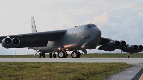 B-52H Stratofortresses depart Andersen Air Fore Base, Guam