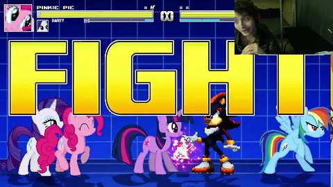 My Little Pony Characters (Twilight Sparkle And Rainbow Dash) VS Shadow The Hedgehog In A Battle