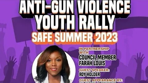 The Anti-Gun Violence Youth Rally Safe Summer and Safe Street 2023 Nostrand Playground 7/7/23