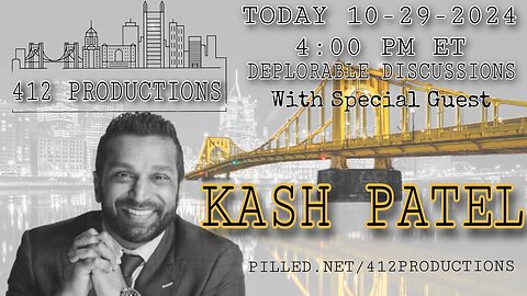 Kash Patel's appearance on Deplorable Discussions - 10/29/2024