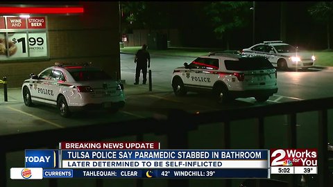 EMSA paramedic in stable condition after stabbing himself