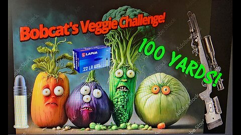 Bobcat's Veggie Challenge 100 Yards! Lapua Long Range Bergara B14R
