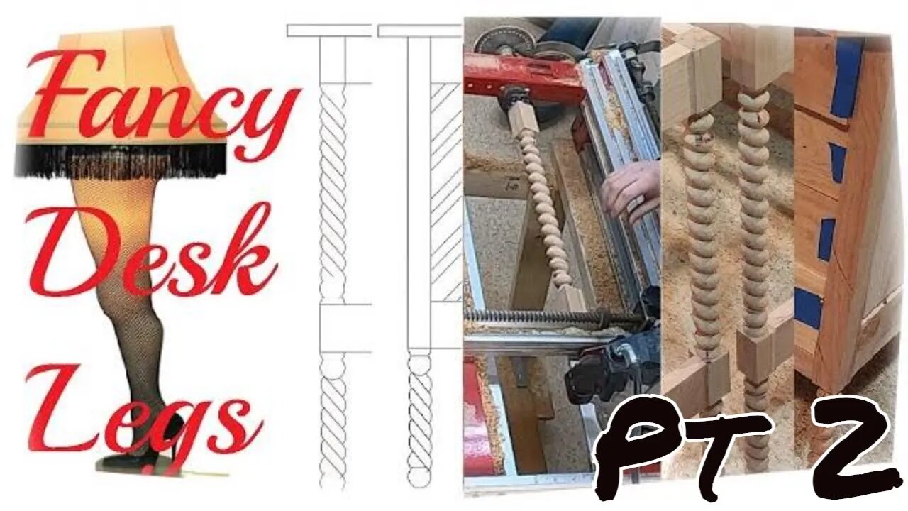 How to Make a Pair of Stunning Cherry Hardwood Barley Twist Desks Pt1