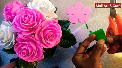 How to Make Foam Rose Flower