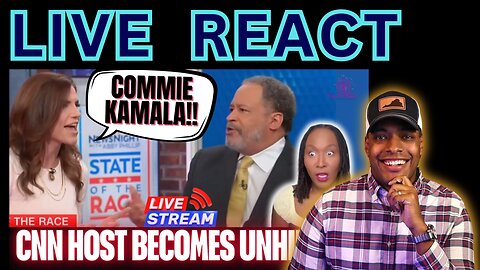 LIVE REACTS: Pop & Politics CNN Host Becomes UNHINGED Kamala Harris Communist