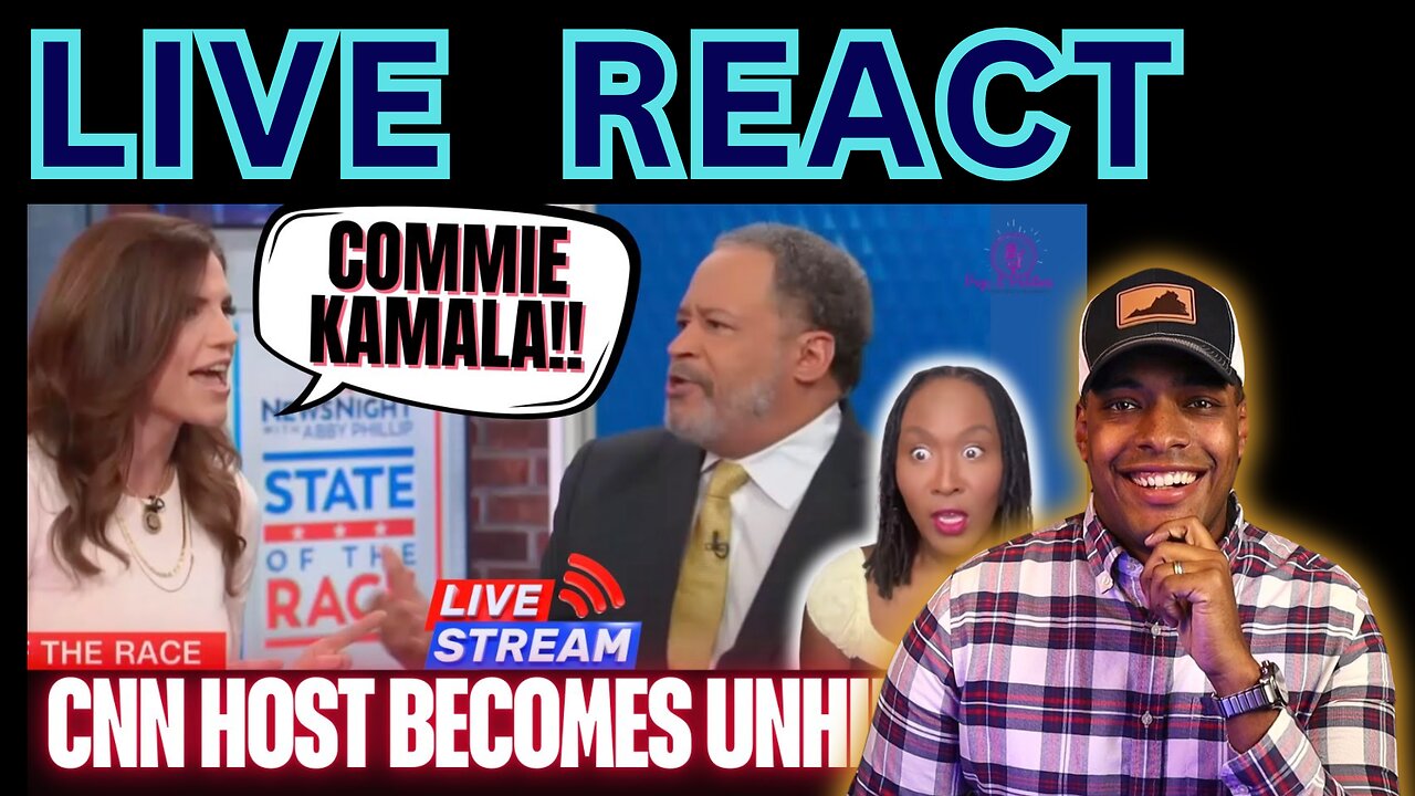 LIVE REACTS: Pop & Politics CNN Host Becomes UNHINGED Kamala Harris Communist