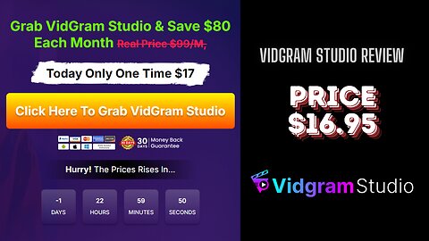 VidGram Studio Review | smart video, Review Warriorplus