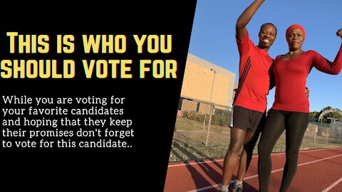 This is who you must vote for