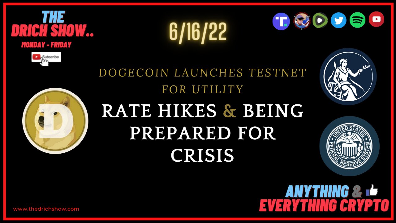 DOGECOIN LAUNCHES TESTNET FOR UTILITY - RATE HIKES & BEING PREPARED FOR CRISIS