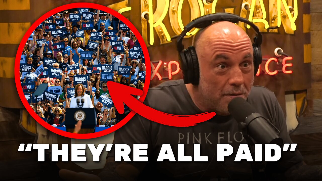 Joe Rogan EXPOSES Kamala Harris' PAID CROWDS