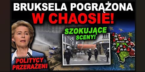 SZOKUJĄCY PROTEST ROLNIKÓW W BRUKSELI!