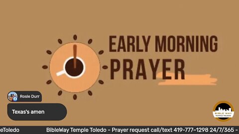 Early Morning Prayer with Pastor Carl