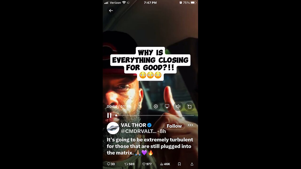 It’s going to be extremely turbulent for those that are still plugged into the matrix.