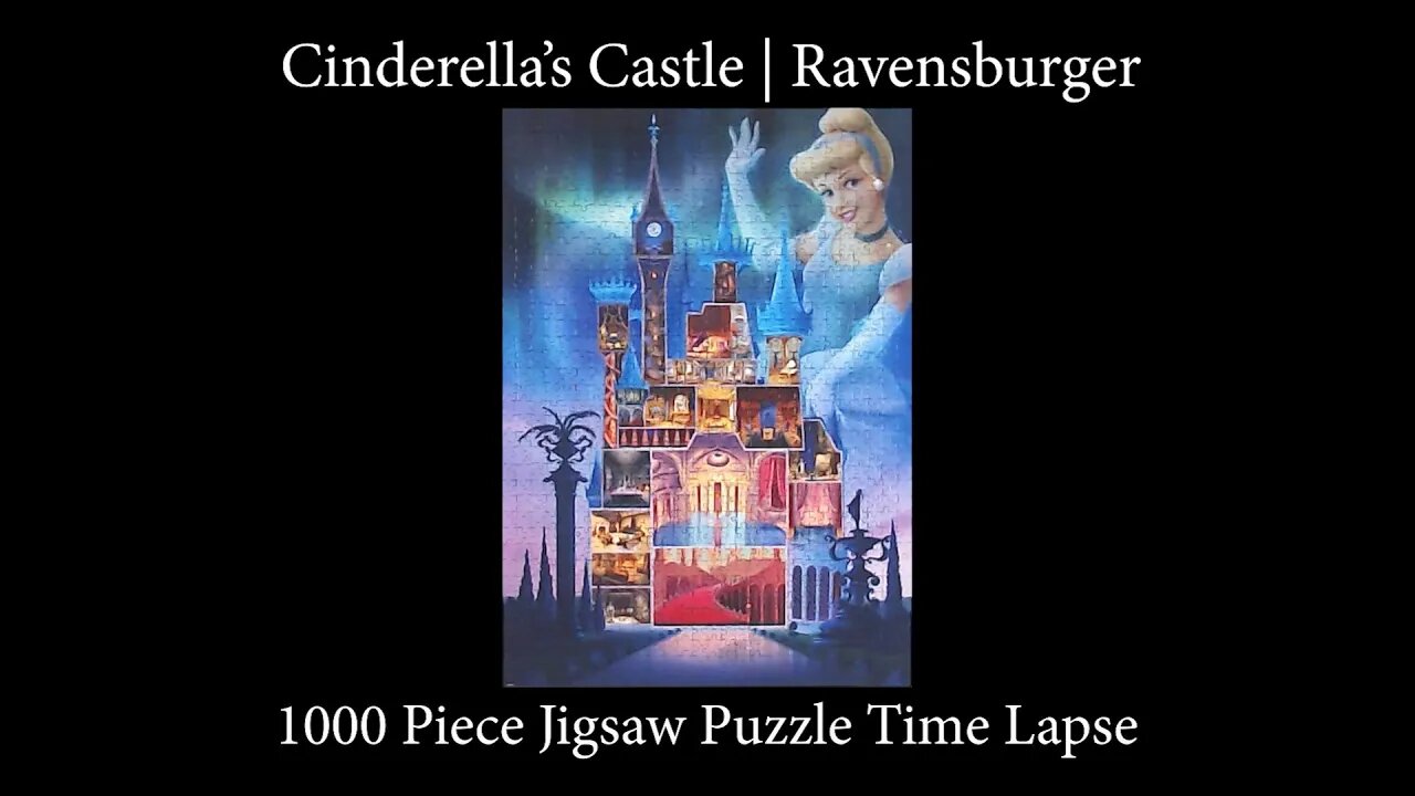 1000-piece Cinderella Disney Castle Collection Jigsaw Puzzle by Ravensburger Time Lapse!