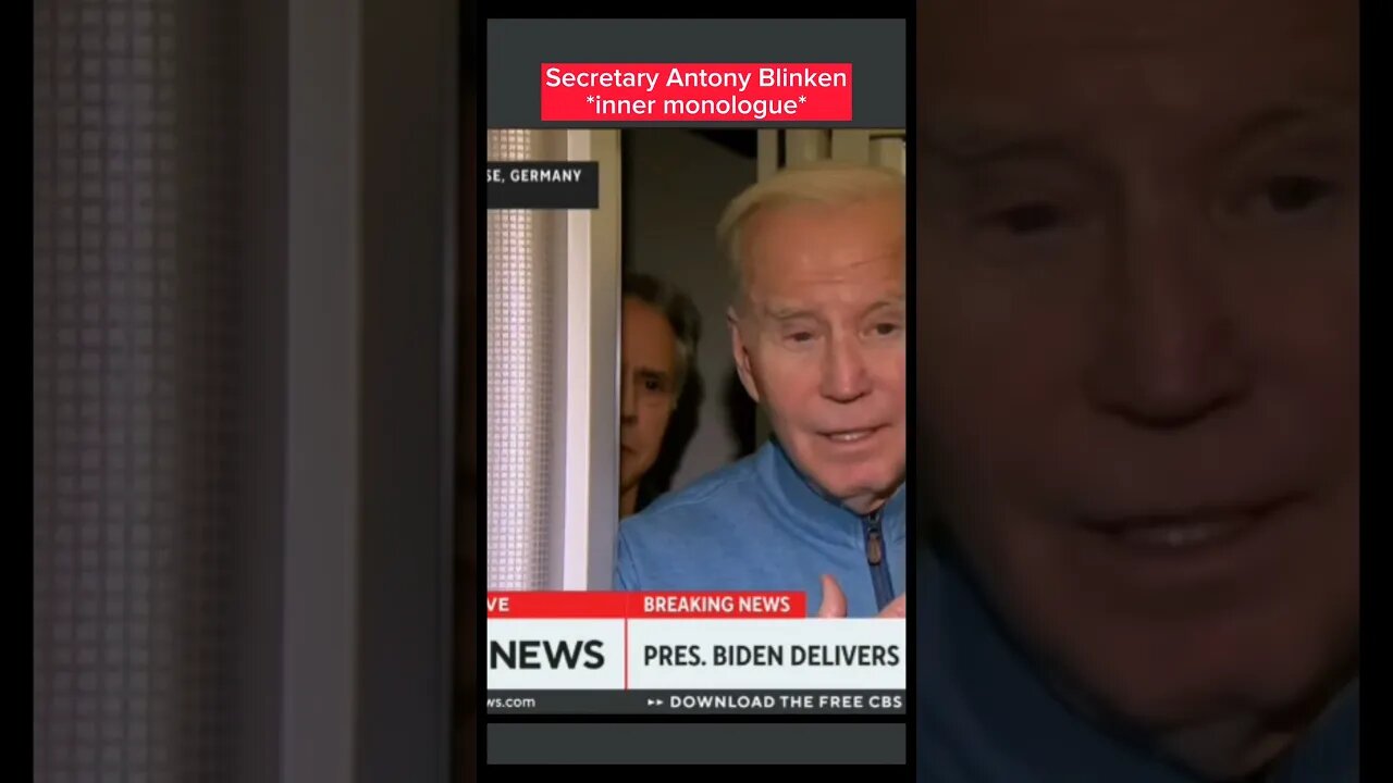 The inner monologue of Secretary Antony Blinken during #Biden press scrum in Israel #funny