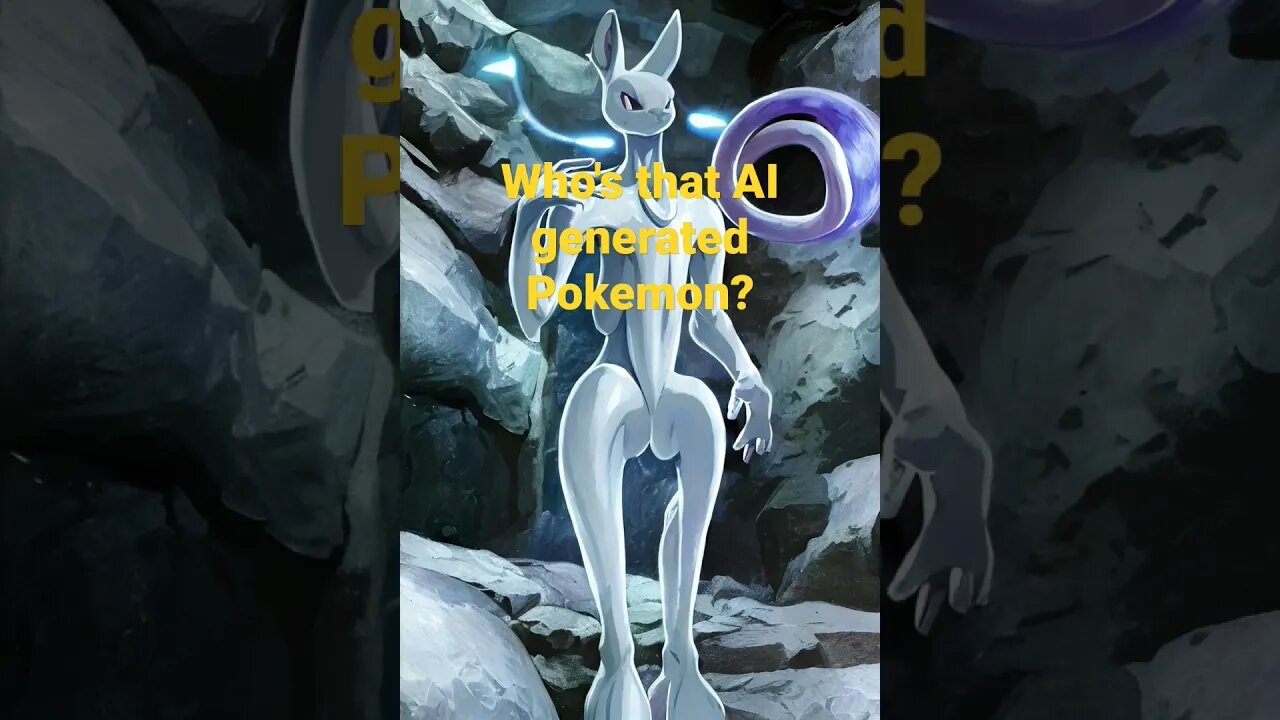 AI generated Mewtwo #whosthatpokemon #pokemon