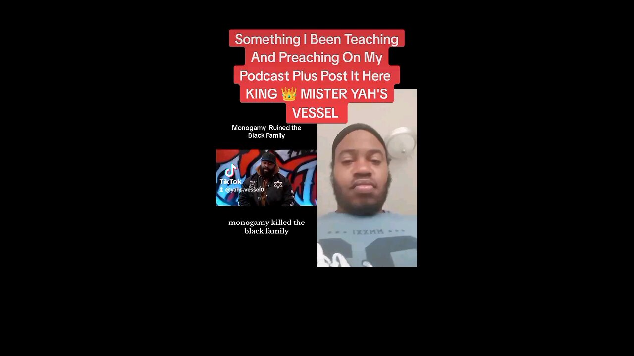 Something I Been Teaching And Preaching On My Podcast Plus Posted Here KING 👑 MISTER YAH'S VESSEL