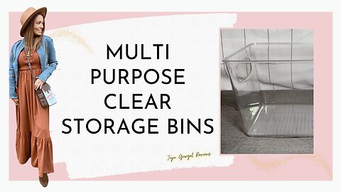 multi purpose clear storage bins review