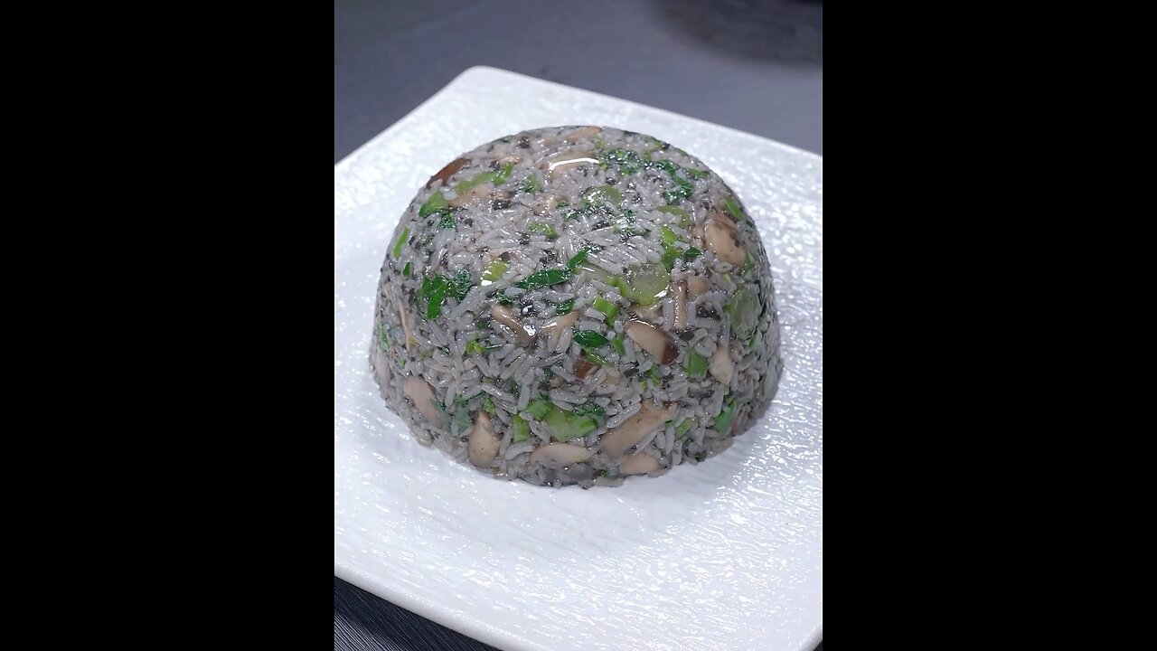 This black truffle vegetable rice is really delicious