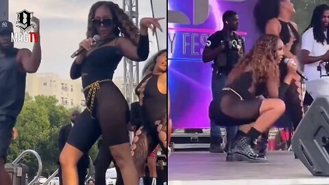 "She Did That" Tamar Braxton Shows She Can Still Drop It Low! 🍑