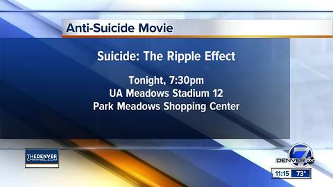 Anti-suicide movie being show Thursday night