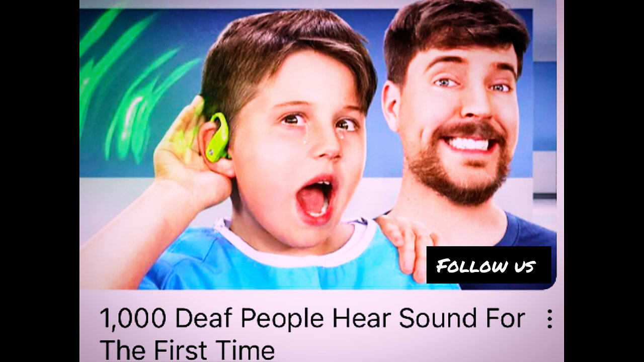 1_000 Deaf People Hear For The First Time by Mrbeast